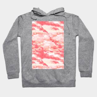 Peachy Pink Color Sky Hoodie